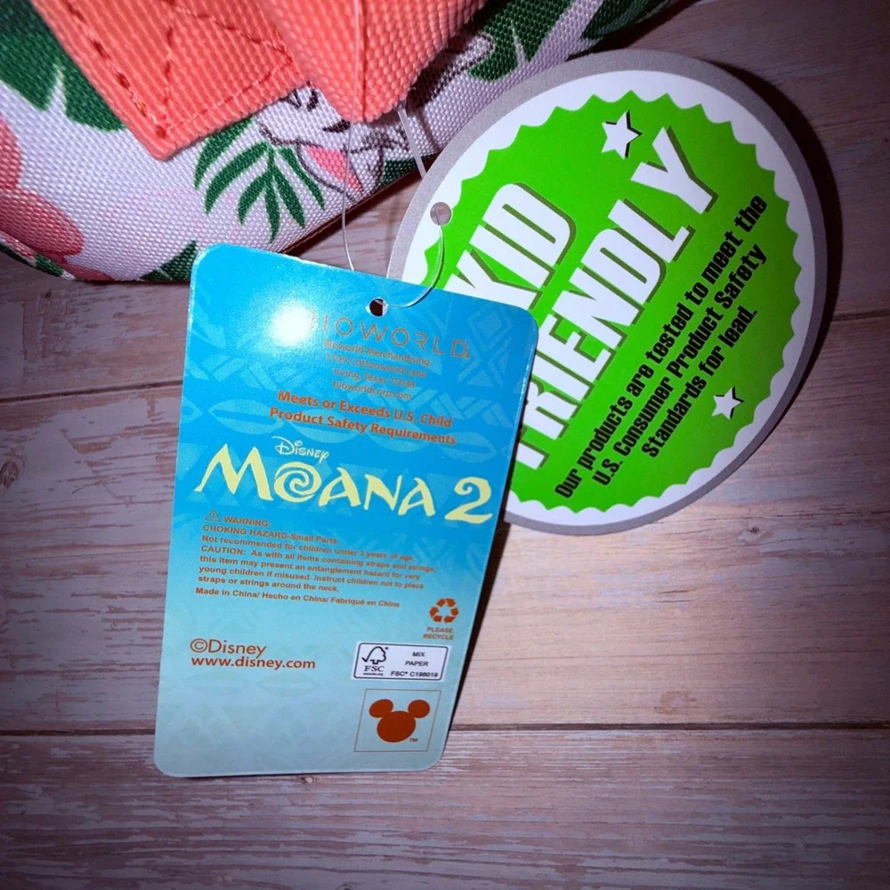 Disney Moana 2 Lunch Bag Kids OS Multicolor New Insulated Shimmer Bioworld
